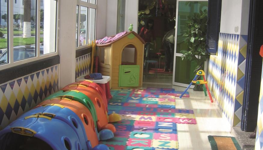 The playground of Pediatric Ophthalmology of the Ibn Rochd  University Hospital Center 